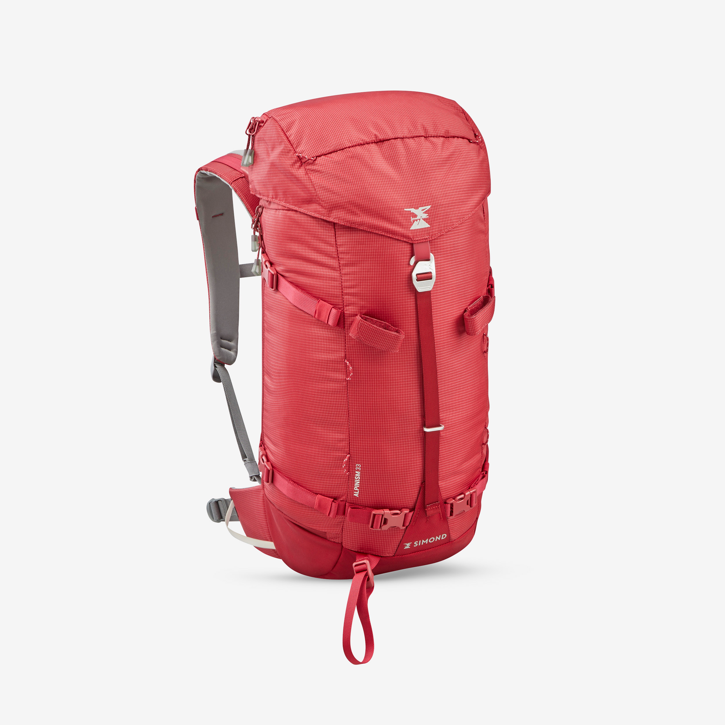 Sac à dos d'alpinisme 33 litres - ALPINISM 33 FRAMBOISE