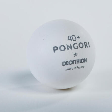 М'ячі для настільного тенісу 100 1* 40+ × 6 шт. білі