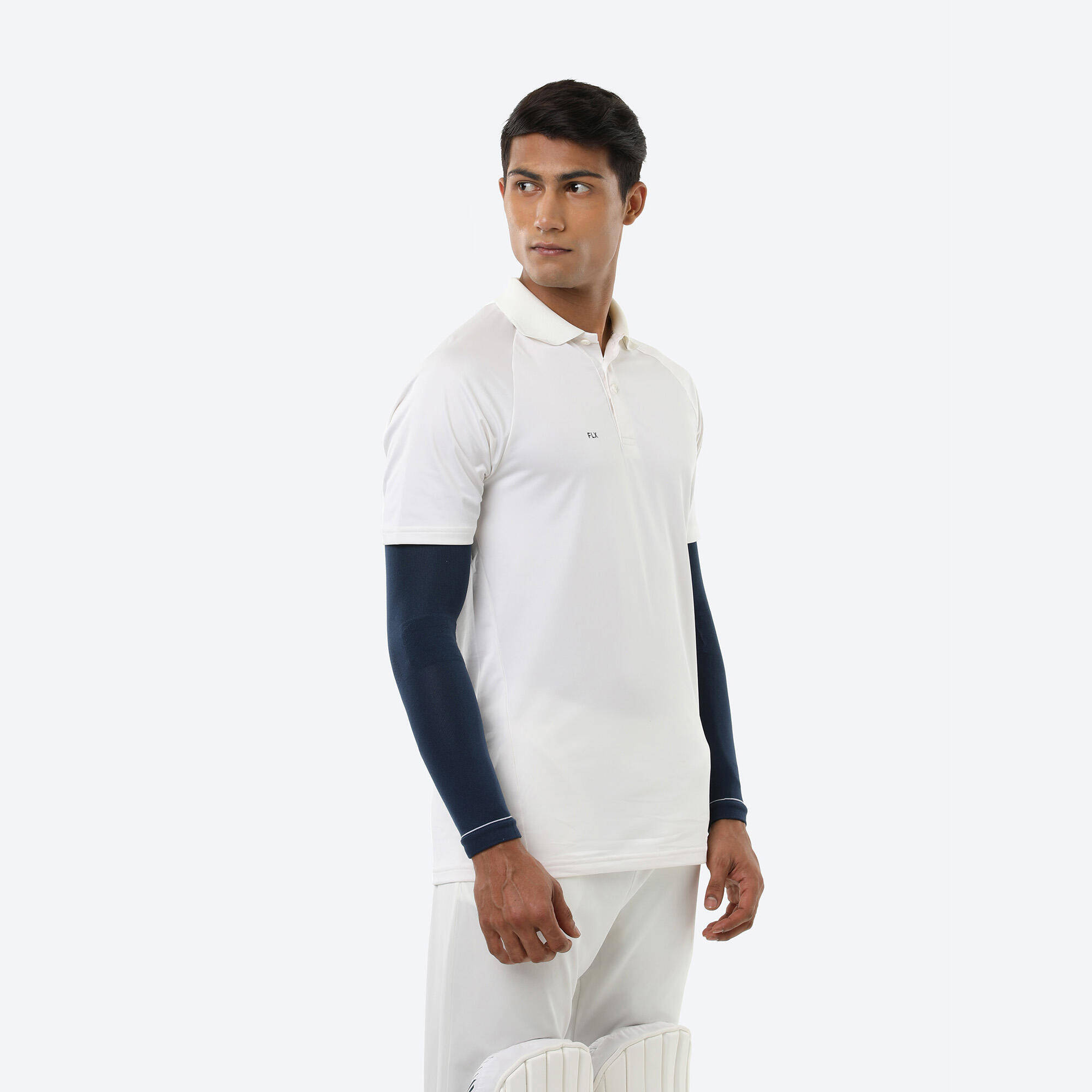 UV Protection Cricket Arm Sleeve Flexible & Breathable Blue -  2