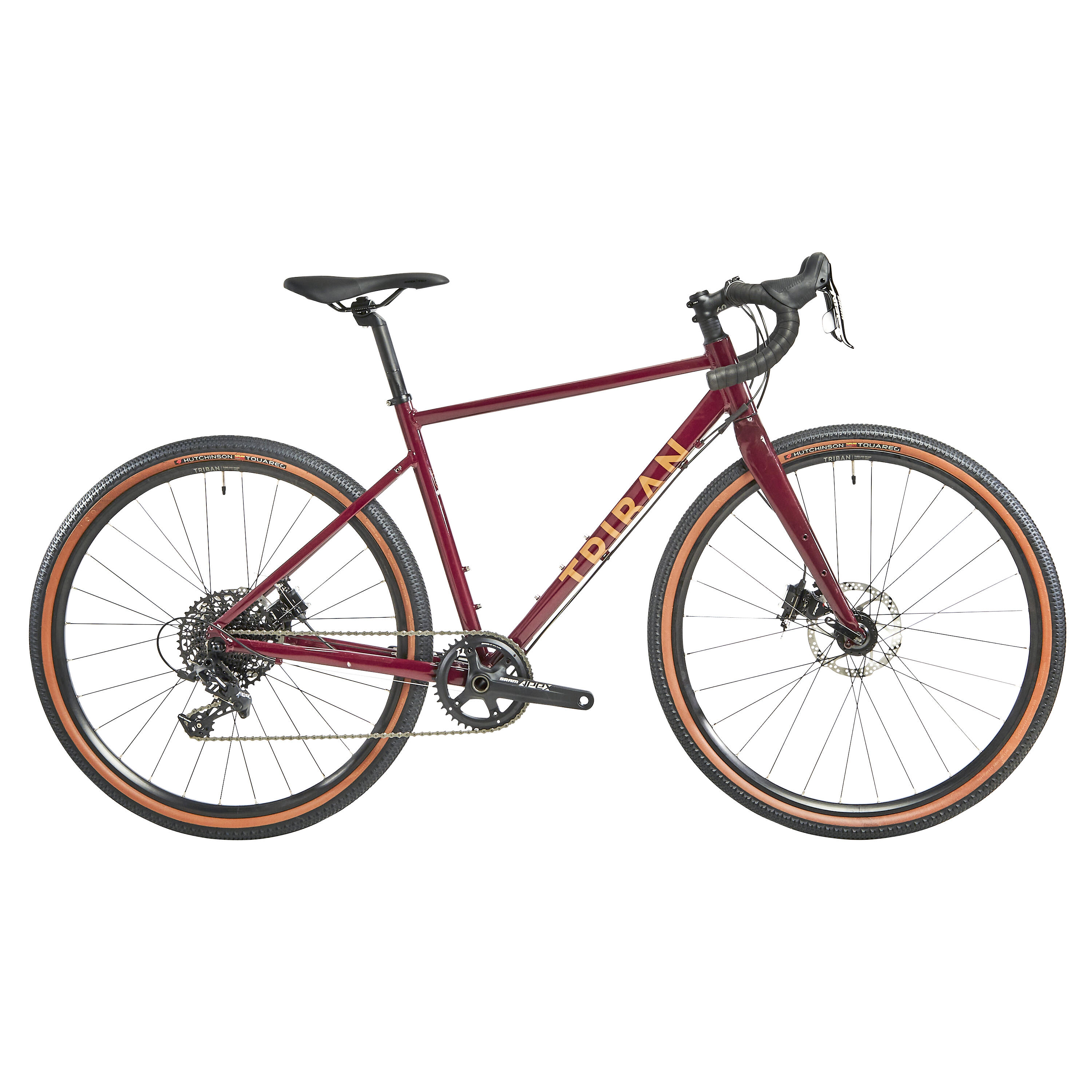 Triban - Velo Gravel Femme Grvl 520 Sram Apex 1 - Vélo Gravel - Velos Vtc Gravel Et Equipt Vtc Gravel - Rouge - 36 Xs - Decathlon