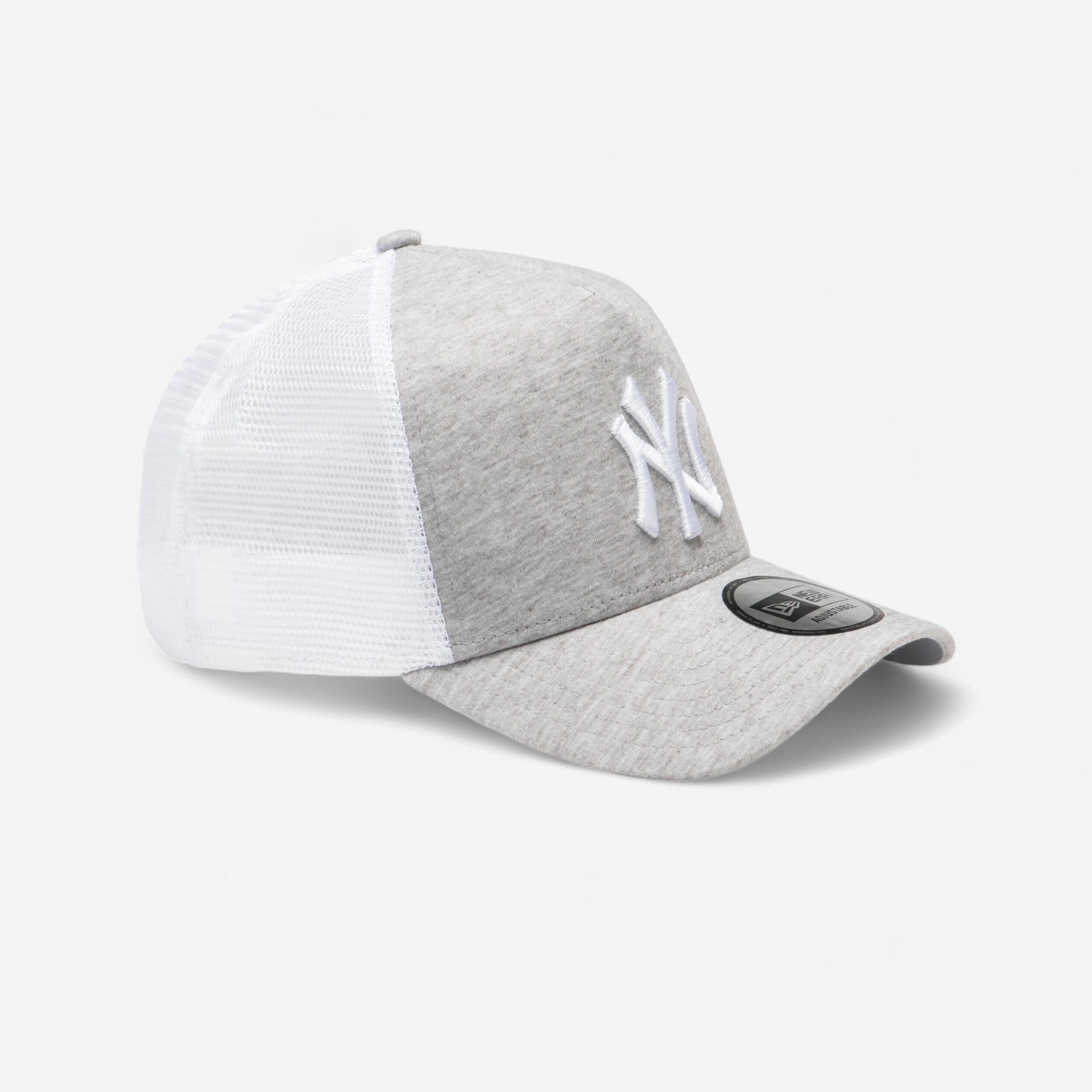 Adult Baseball Trucker Cap MLB 9Forty New York Yankees - Grey - Decathlon