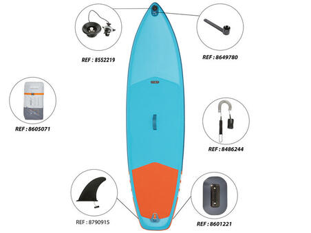 9' Inflatable Stand Up Paddle Board - X 100 Blue