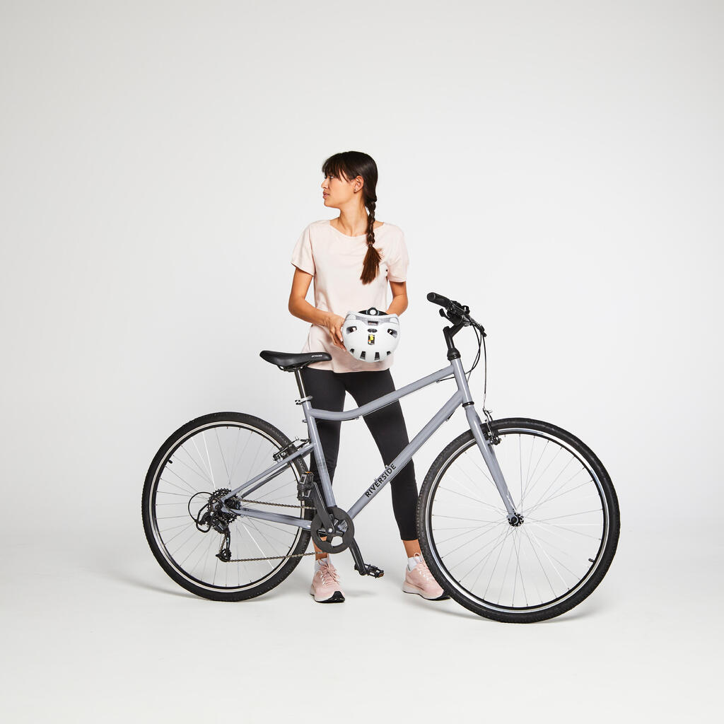 Riverside 120 Hybrid Bike - Grey