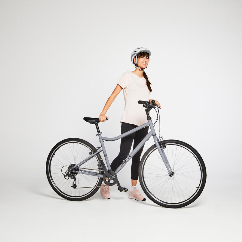 BICICLETA DE TREKKING RIVERSIDE 120 CINZA