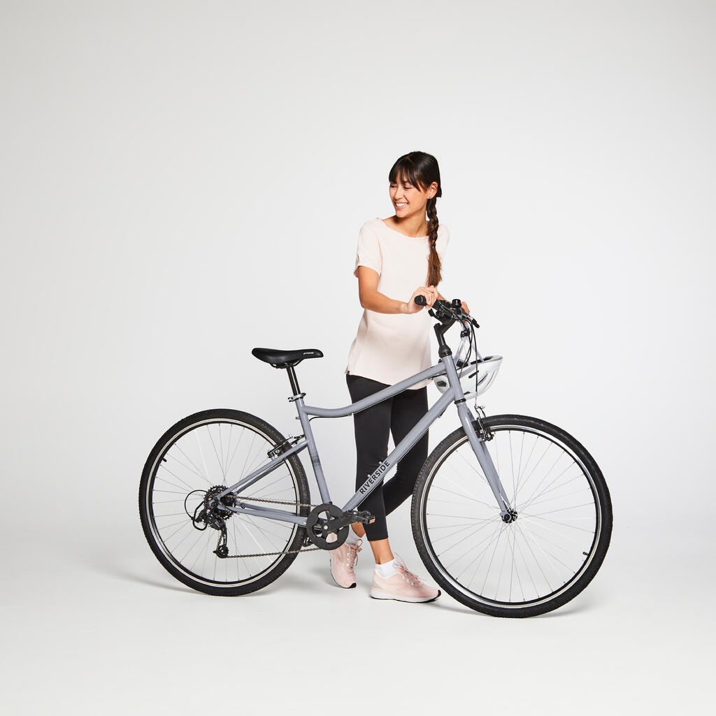 Riverside 120 Hybrid Bike - Grey