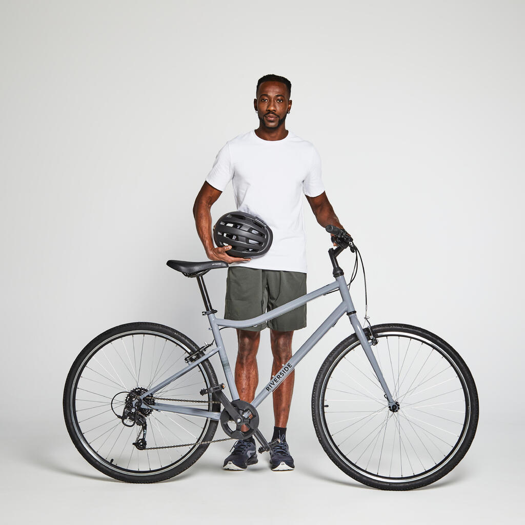 Riverside 120 Hybrid Bike - Grey