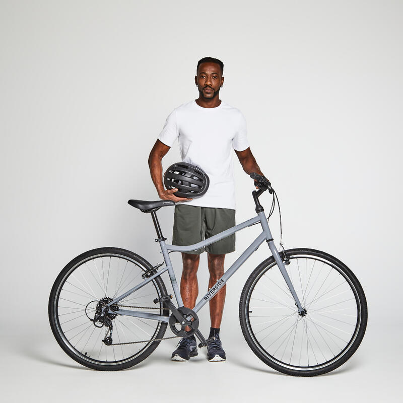 BICICLETA DE TREKKING RIVERSIDE 120 CINZA
