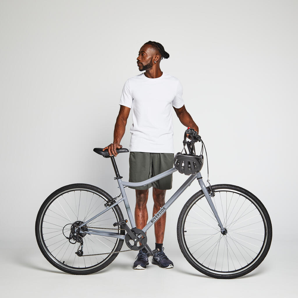 Riverside 120 Hybrid Bike - Grey