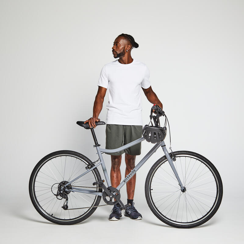 BICICLETA DE TREKKING RIVERSIDE 120 CINZA