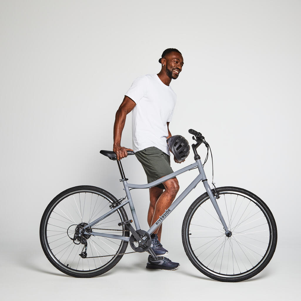 Riverside 120 Hybrid Bike - Grey