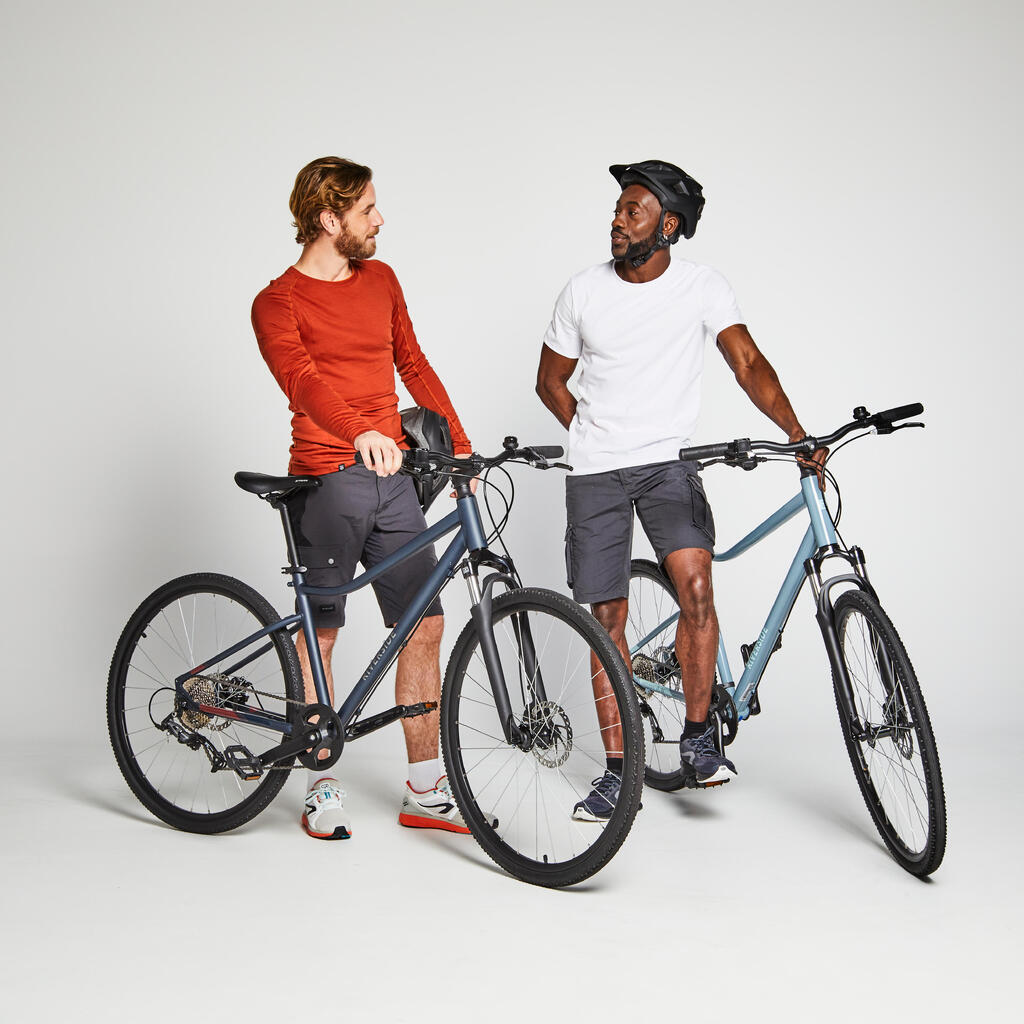 Riverside 500 Hybrid Bike - light blue