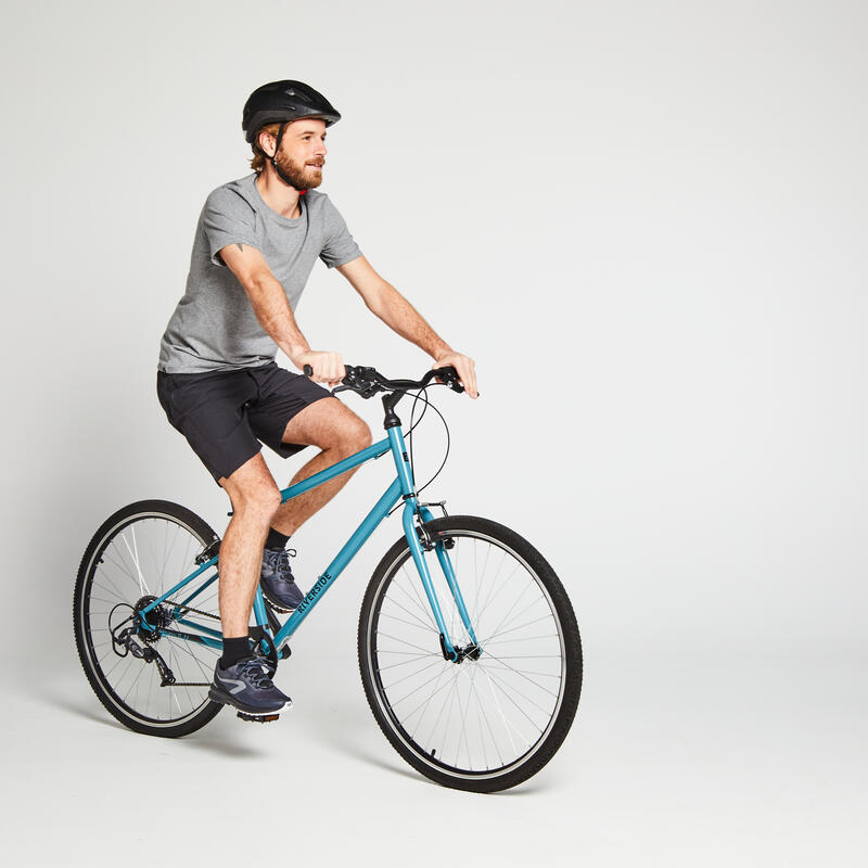Riverside 120 Hybrid Bike Grey RIVERSIDE Decathlon