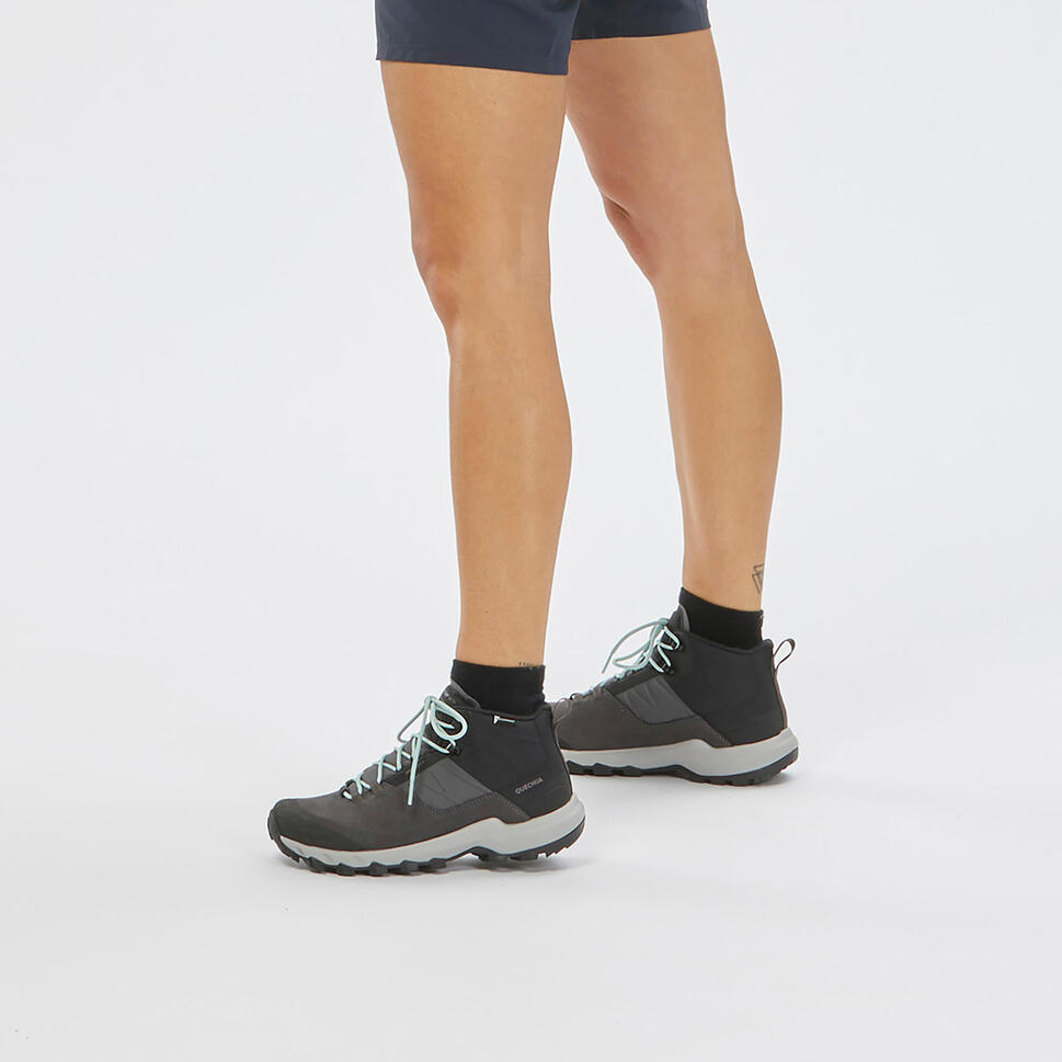 Women's Waterproof Mountain Hiking Boots MH500 Mid Decathlon