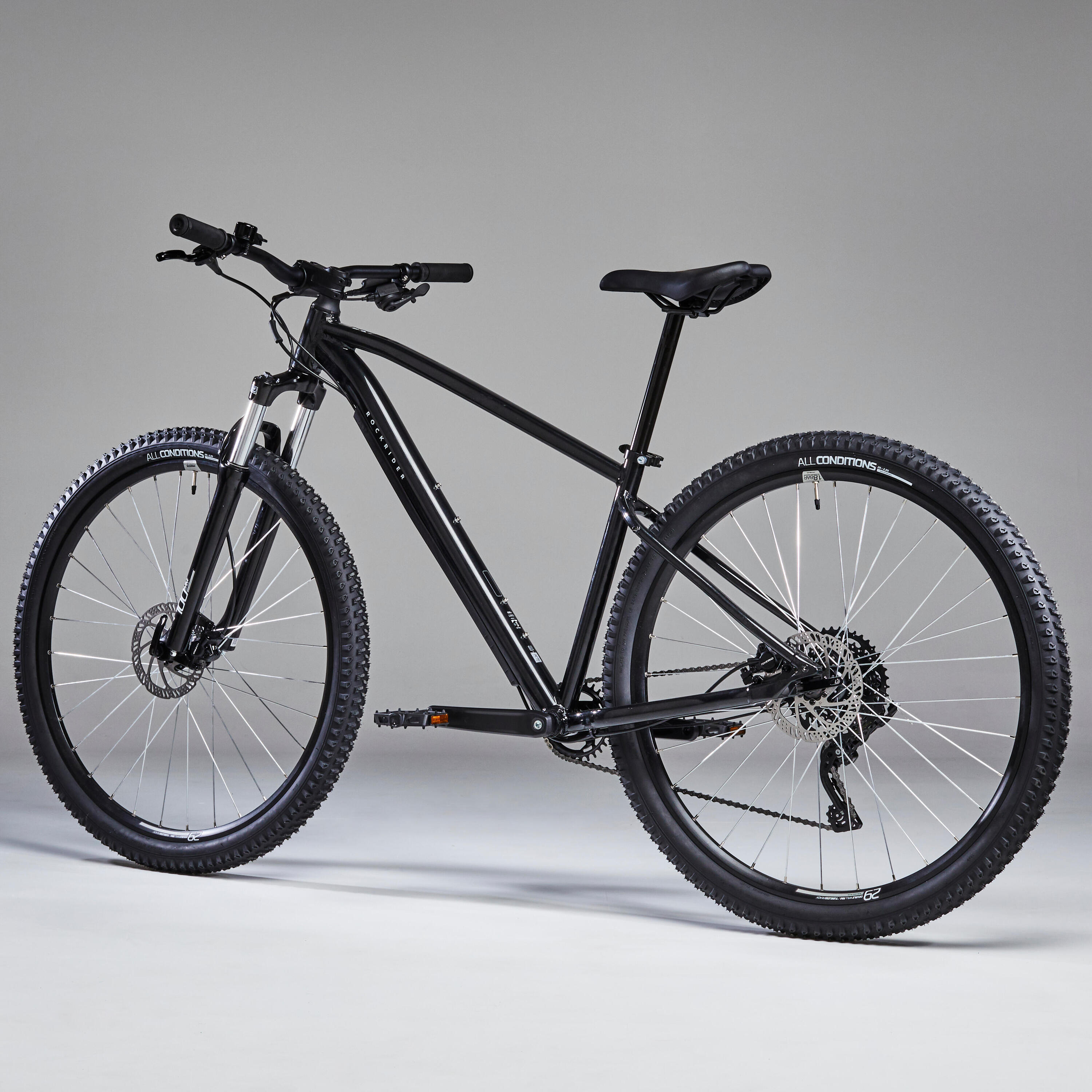 29" Touring Mountain Bike Explore 500 - Black 3/9