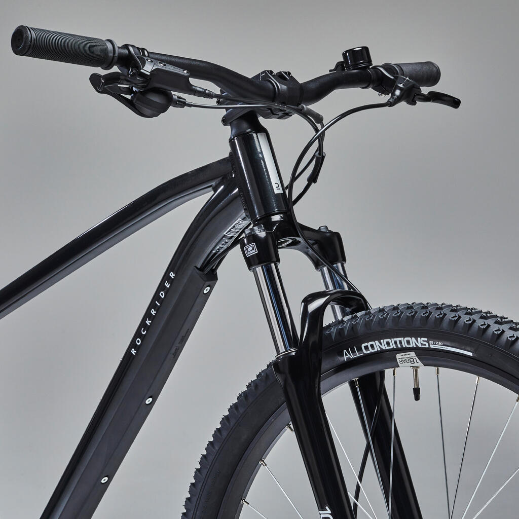 Kelioninis kalnų dviratis „Expl 500“, 29 col. ratai, juodas
