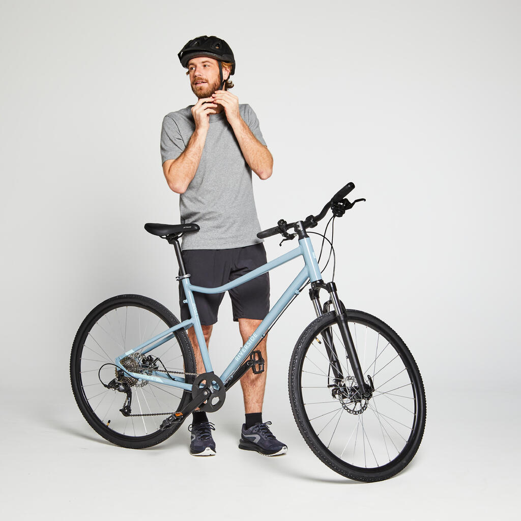 Riverside 500 Hybrid Bike - light blue