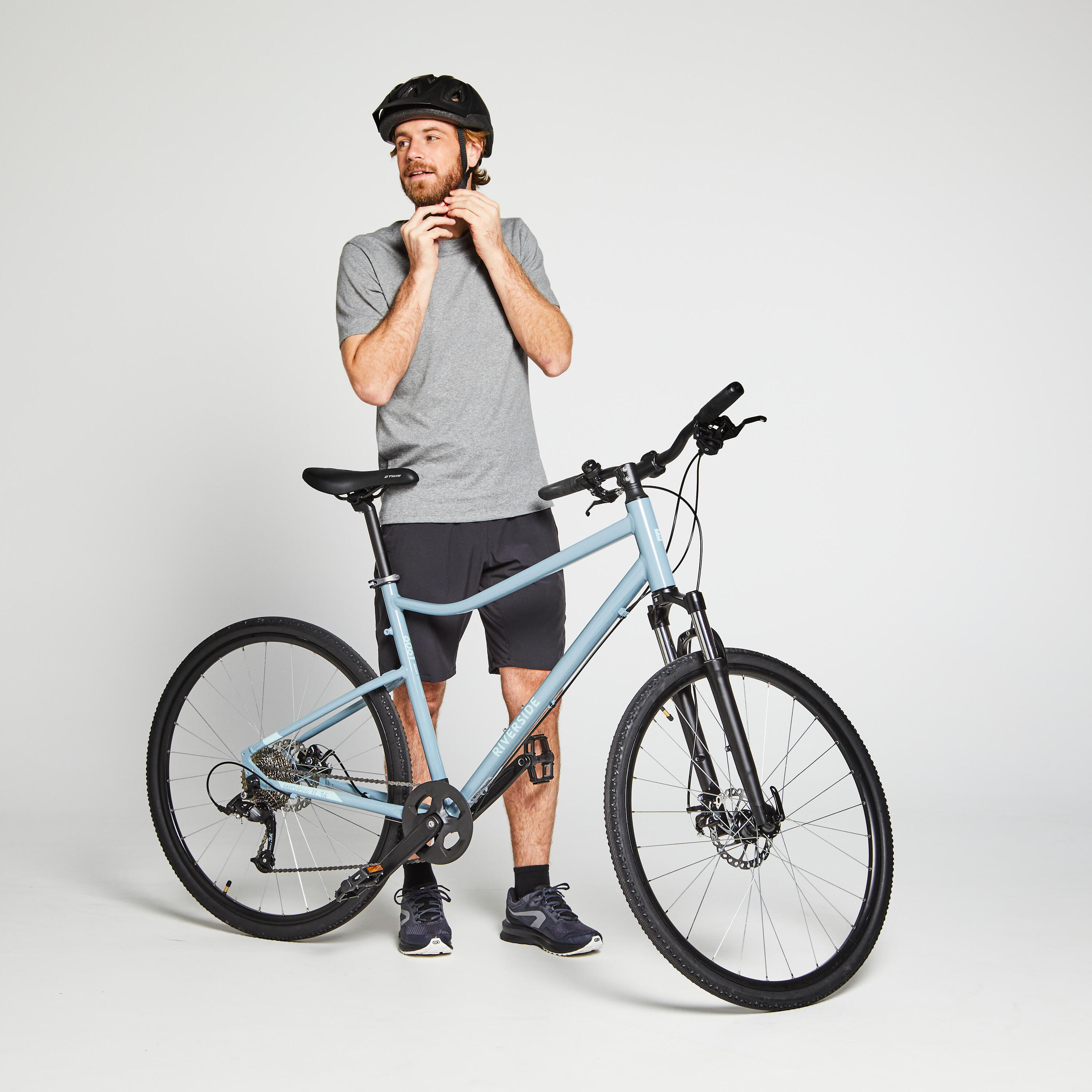 Riverside 500 Hybrid Bike - light blue 4/16