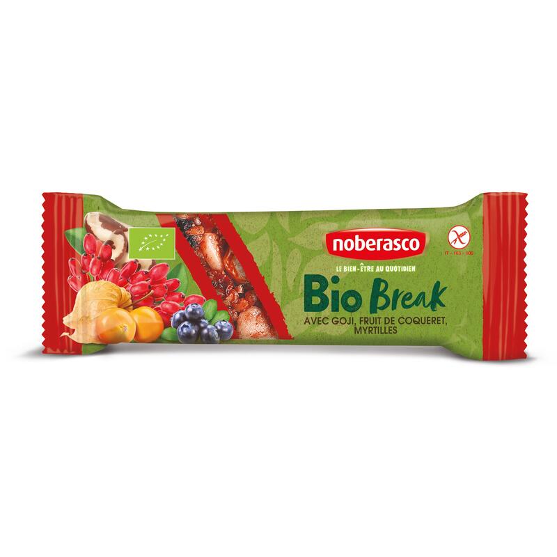 Fruitreep. Goji, ananaskers en bosbessen, bio en glutenvrij