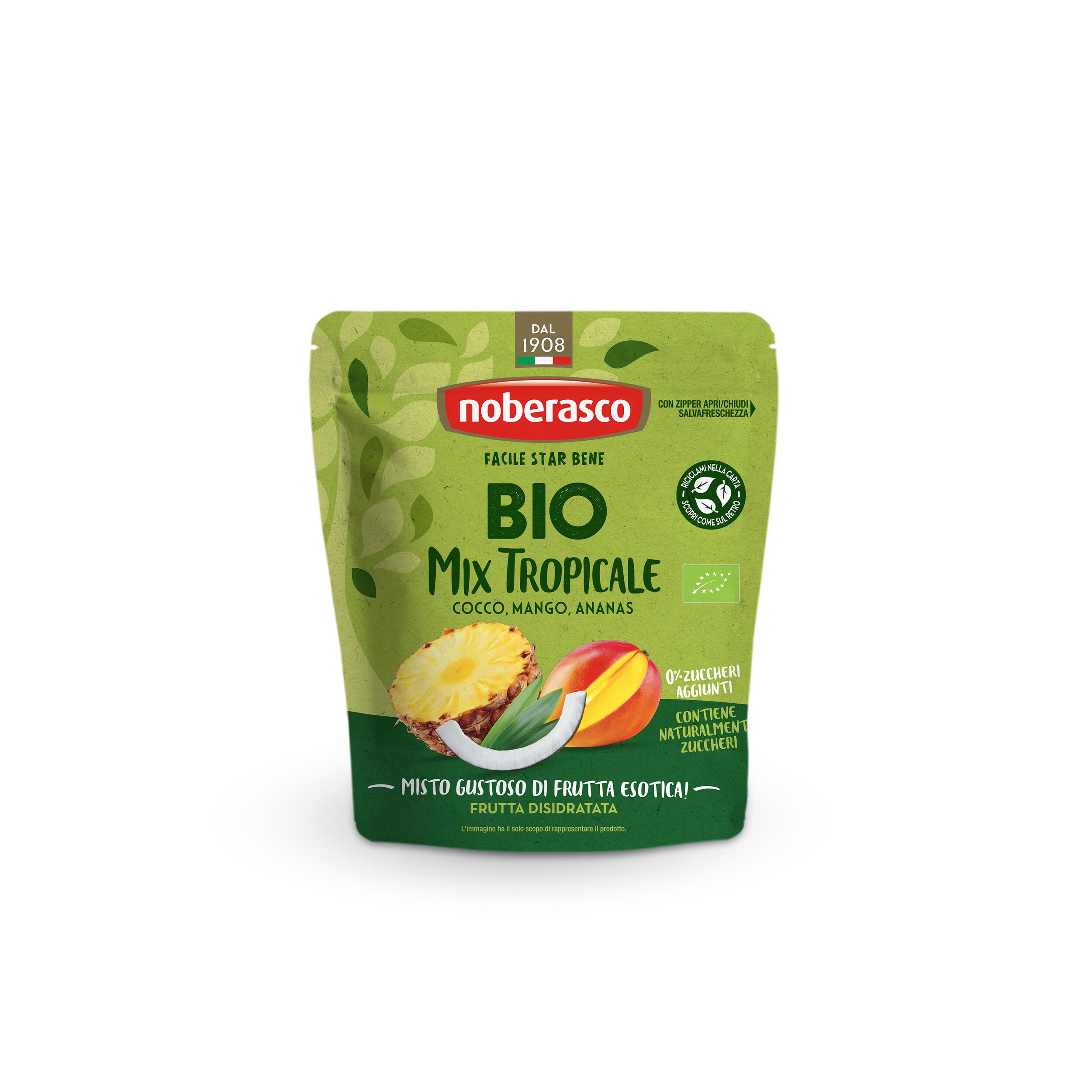 Mix Tropical Bio 80 g Asortiment Mango, Ananas, Nucă de cocos NOBERASCO ananas