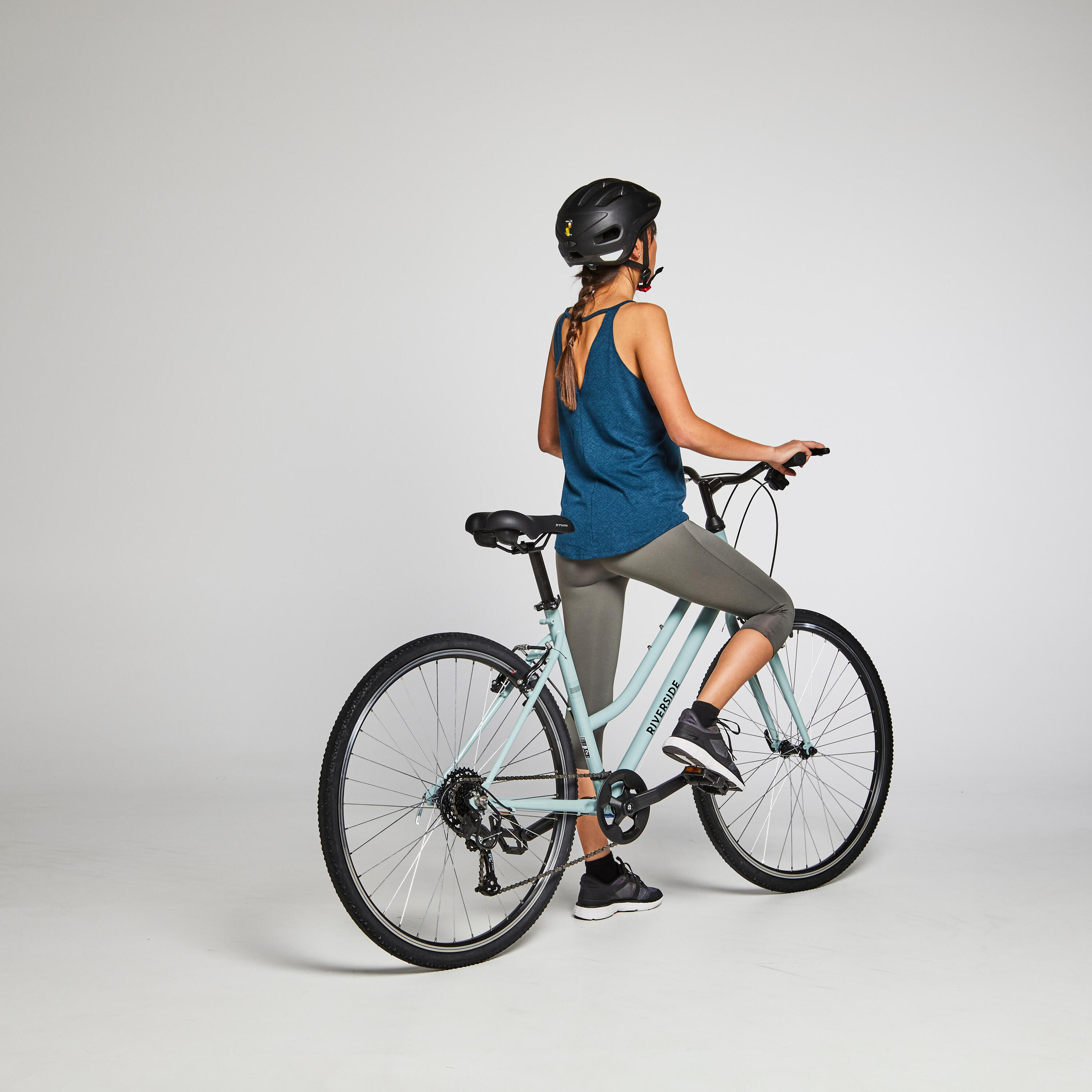 Cross Bike 28 Zoll Riverside 120 tiefer Einstieg pastellgrün 23/51