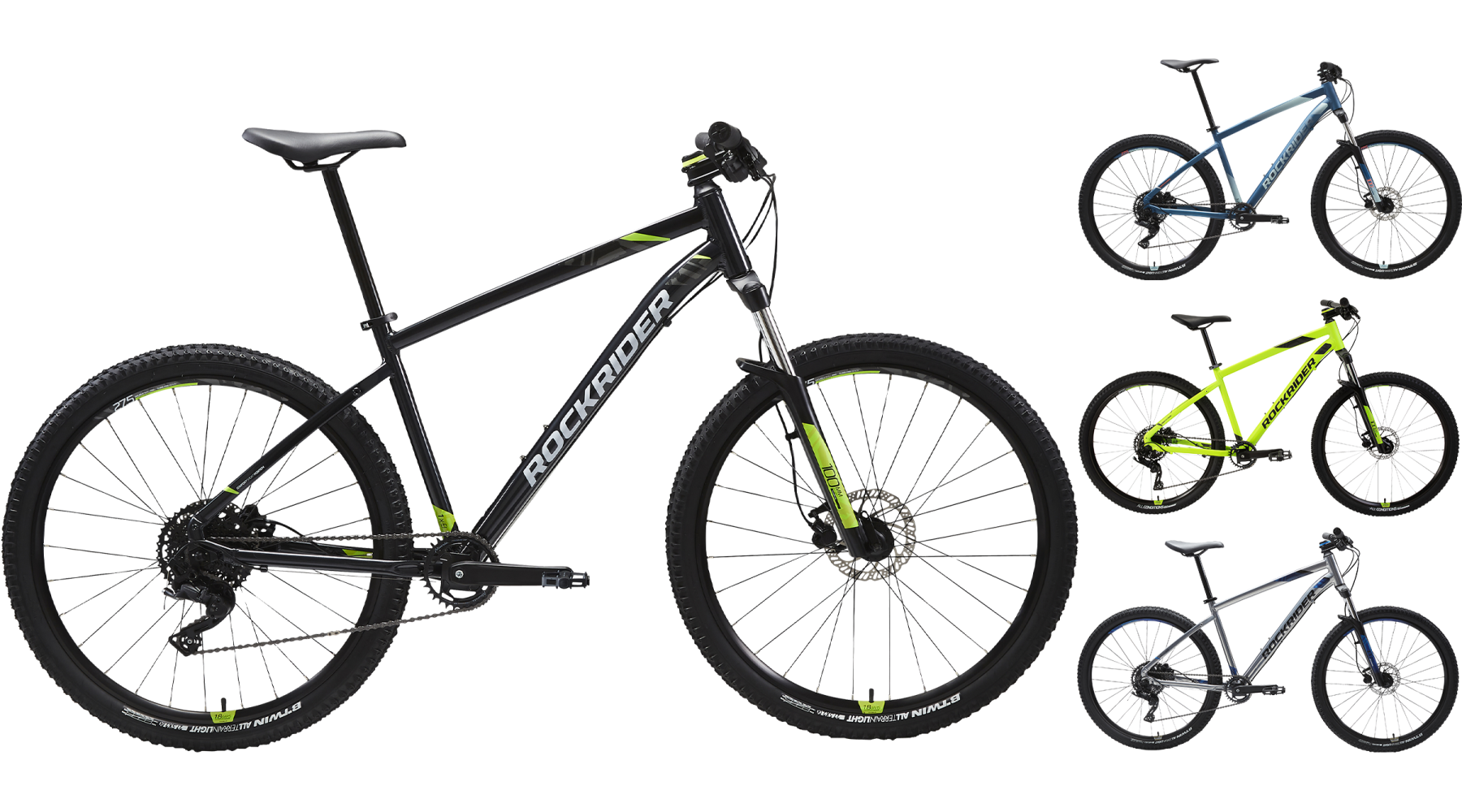 ROCKRIDER ST 530 MOUNTAIN BIKE - BLACK