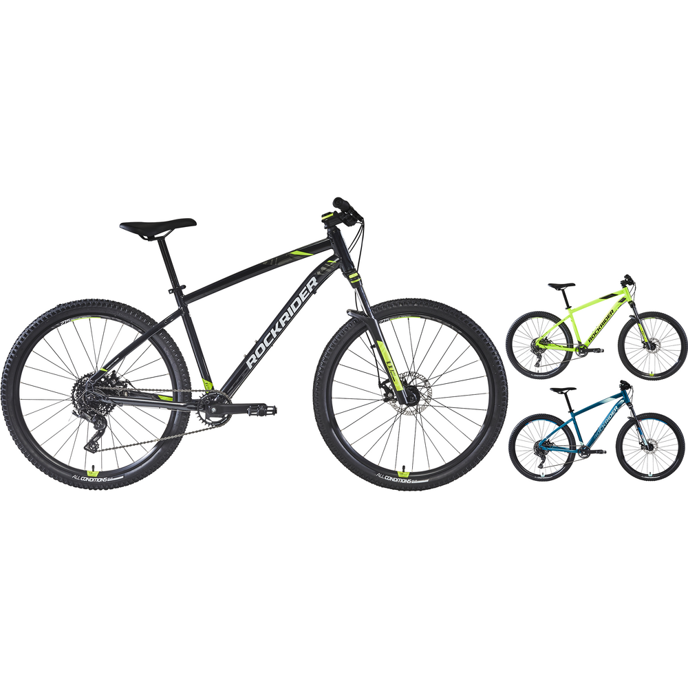 ROCKRIDER ST 530 MOUNTAIN BIKE - BLACK