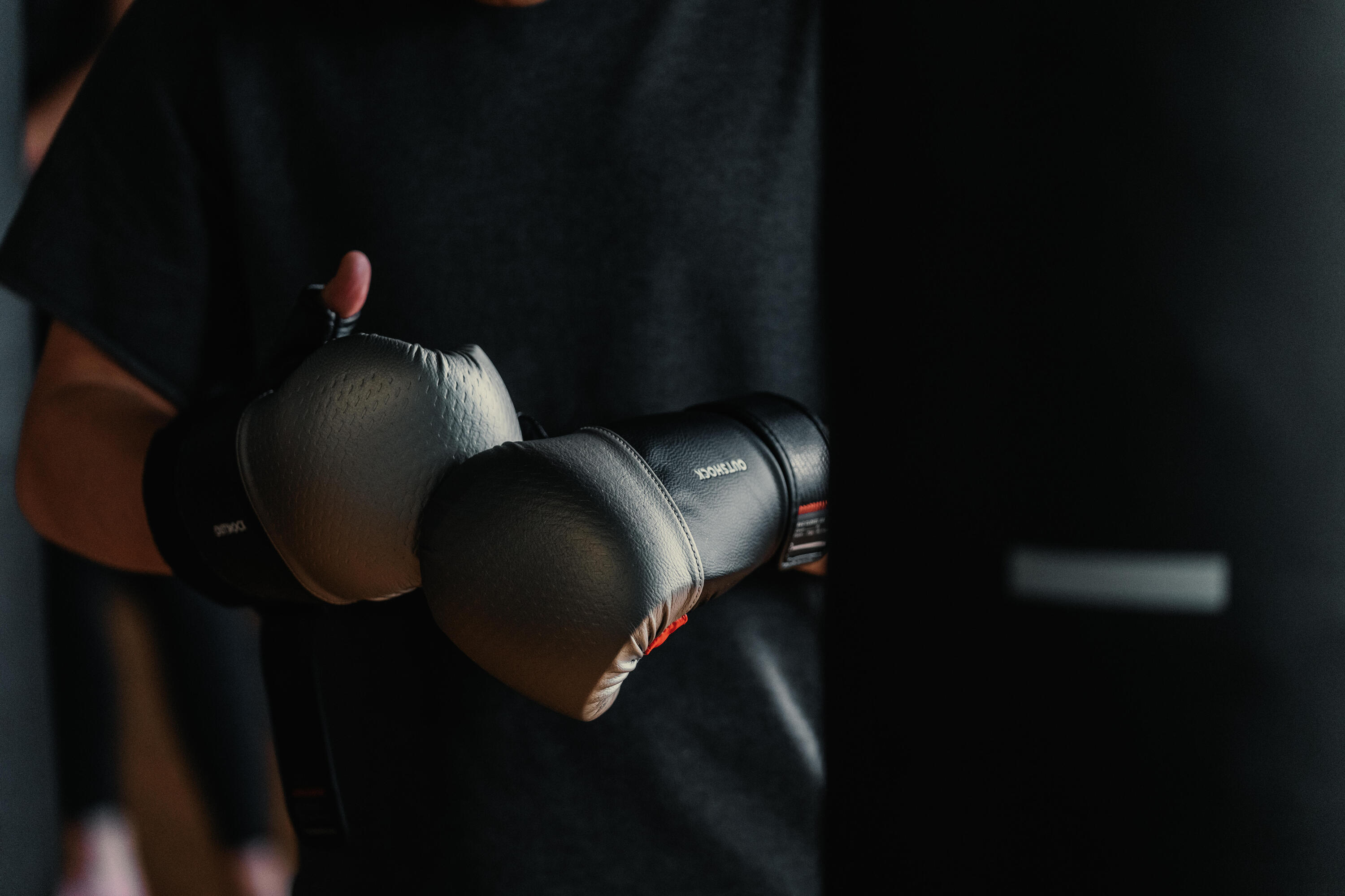 Punching Bag Gloves 500 - Black/Silver 10/11