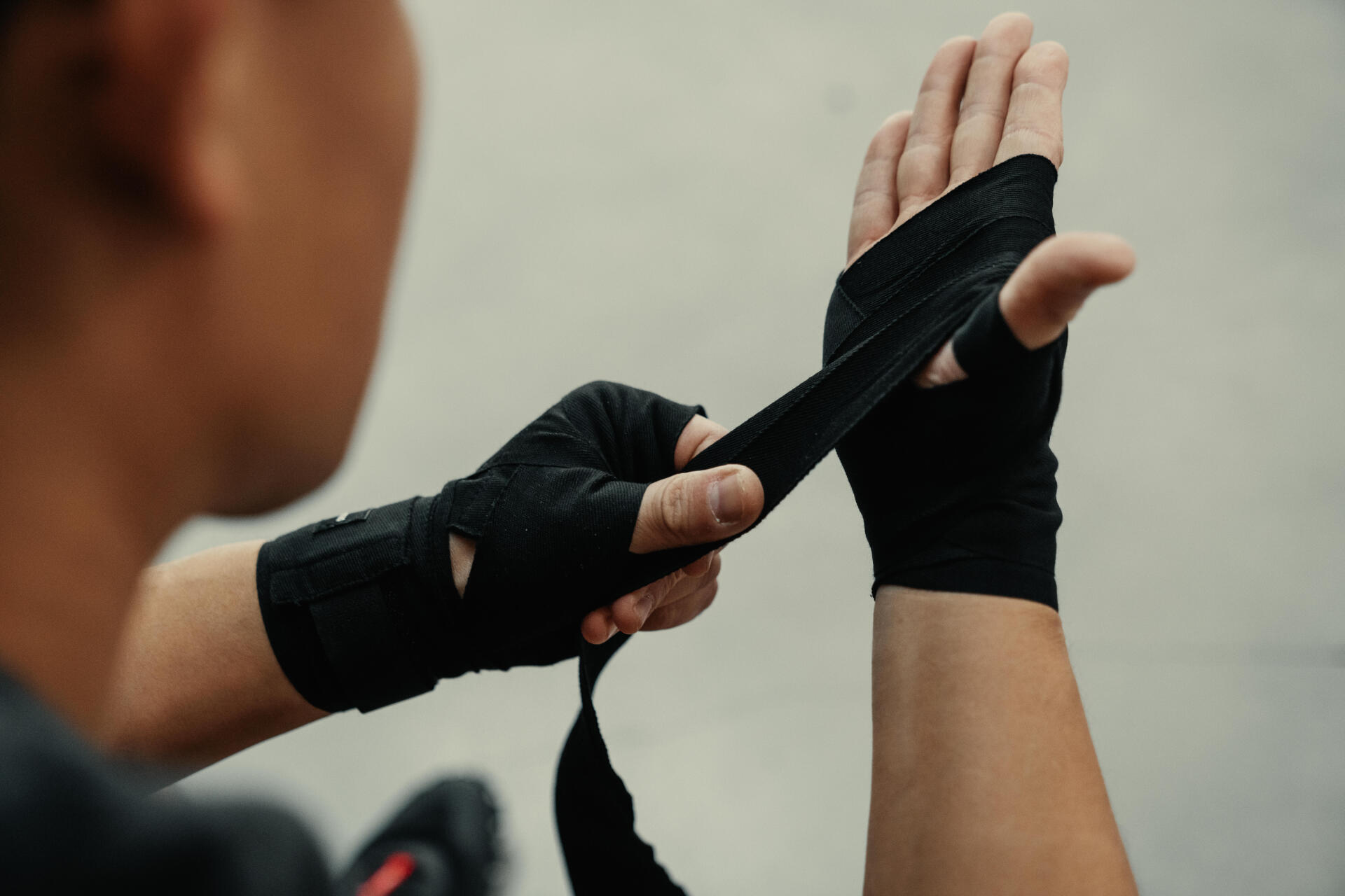 BANDES DE BOXE 4M NOIRES - Decathlon