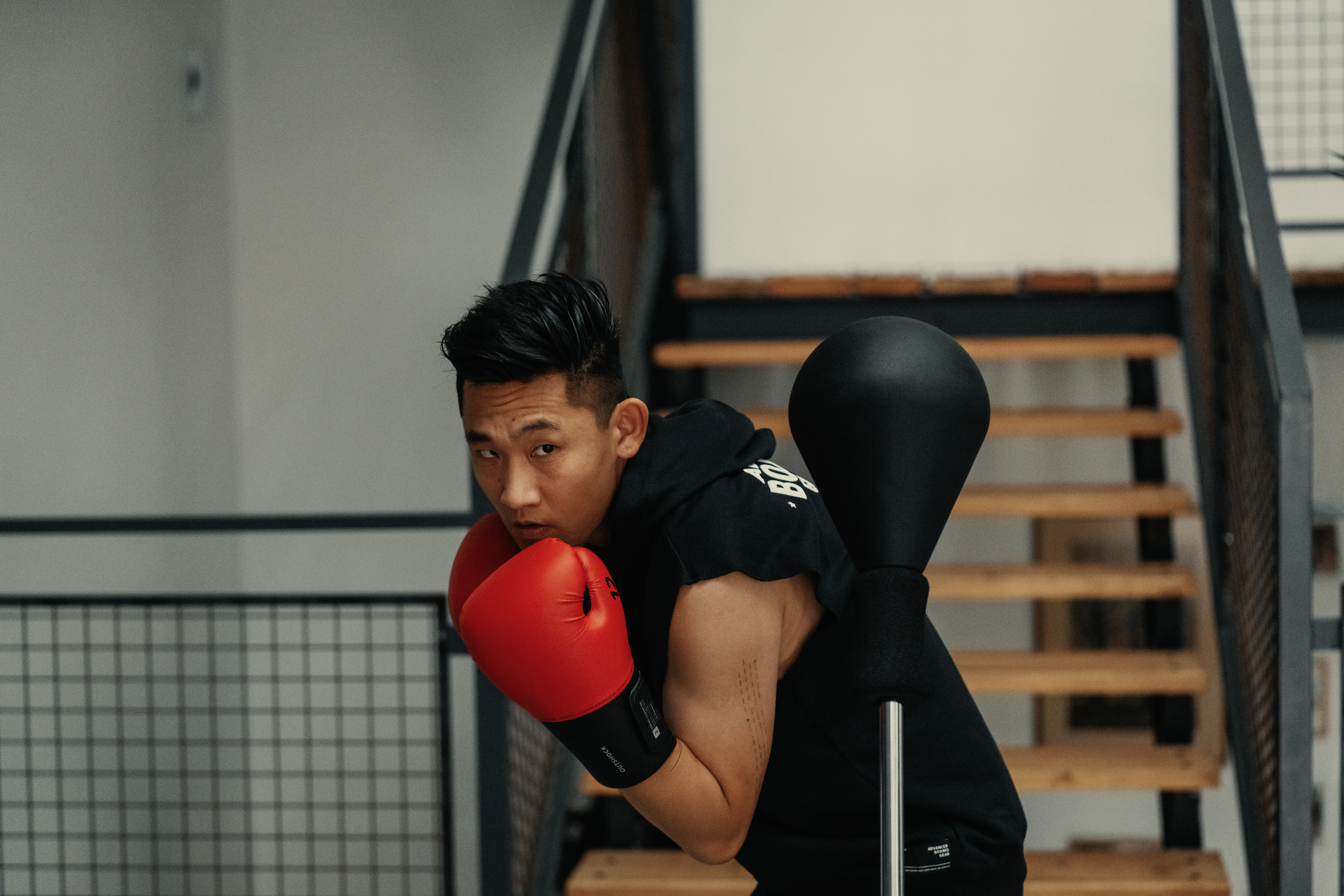 Adjustable Adult Punch Ball Black