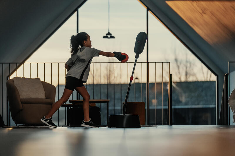 Dětská boxovací sada: hruška na stojanu + boxerské rukavice velikost 4 oz