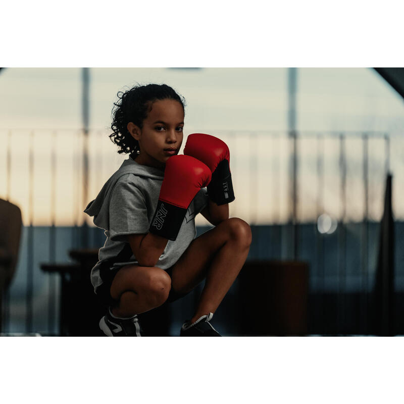 Guantes de boxeo kick boxing junior Outshock 100 rojo