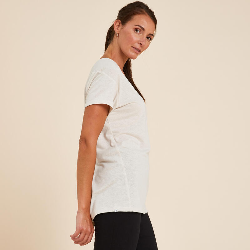 Women's Gentle Yoga T-Shirt - Beige