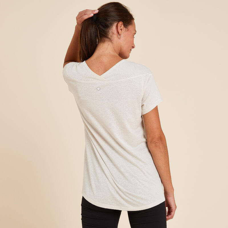 Women's Gentle Yoga T-Shirt - Beige