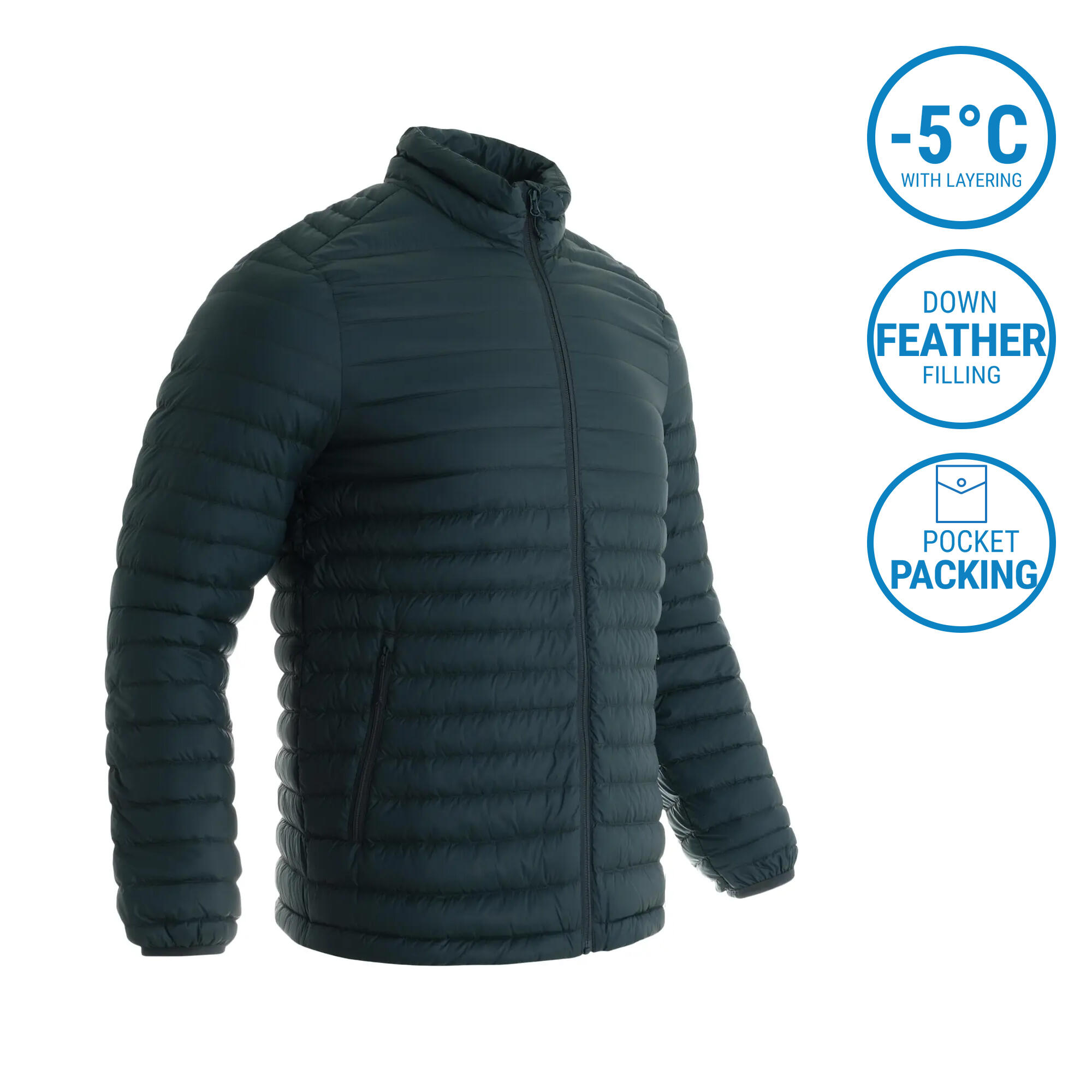 Down and feather jacket online