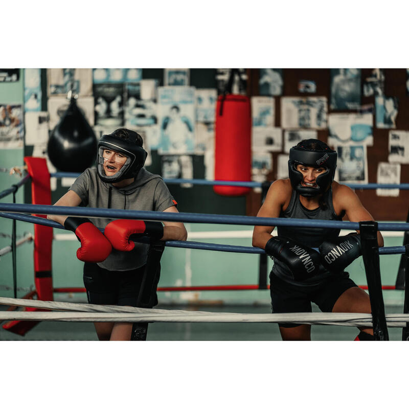 CASQUE DE BOXE ADULTE AVEC BARRE DE PROTECTION NASALE