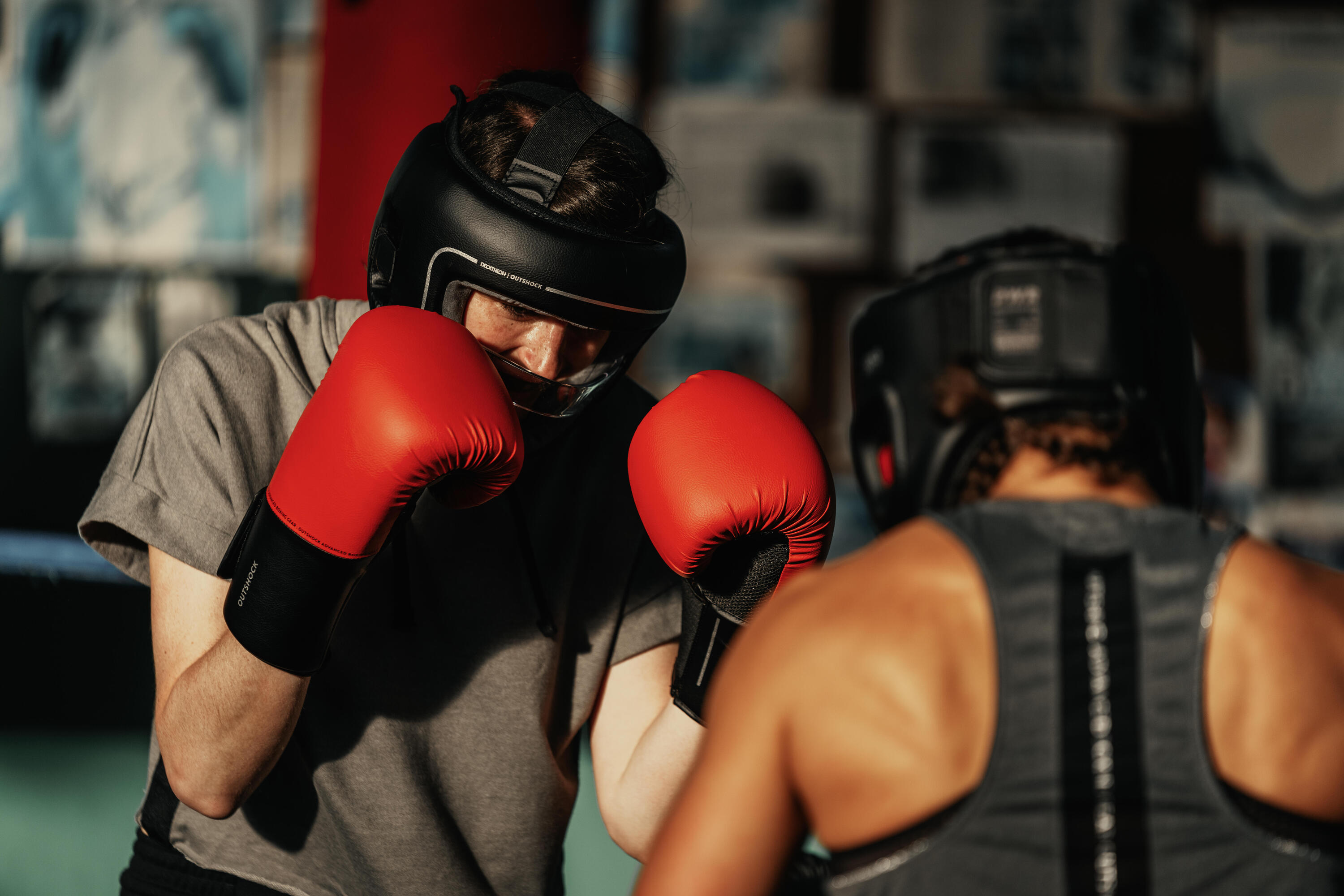 Casque de boxe avec barrette nasale 7/14
