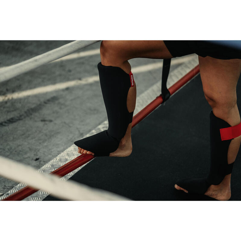 Scheen-voetbeschermer voor kickboksen volwassenen Ergo 100