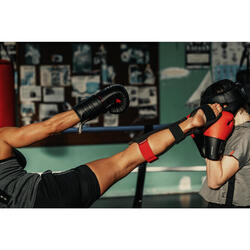 CANELEIRAS/PROTEÇÕES DE PÉS DE KICK-BOXING 100 ERGO ADULTO OUTSHOCK -  Decathlon