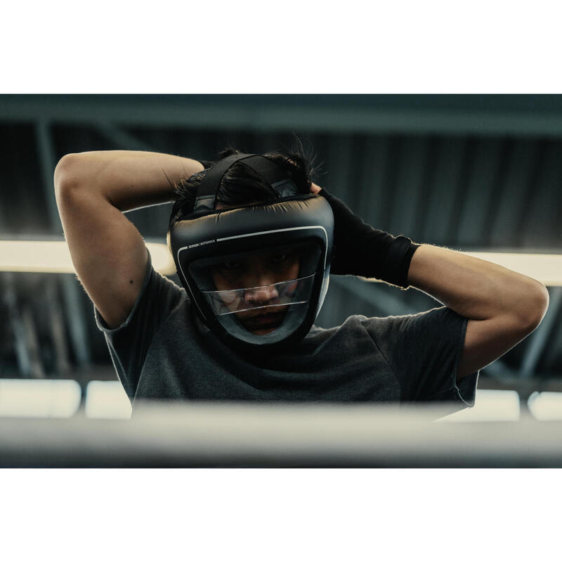 CAPACETE DE BOXE COM BARRA DE PROTEÇÃO NASAL ADULTO