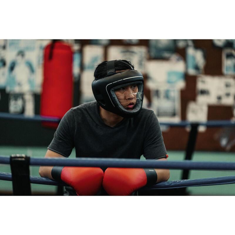 CAPACETE DE BOXE COM BARRA DE PROTEÇÃO NASAL ADULTO