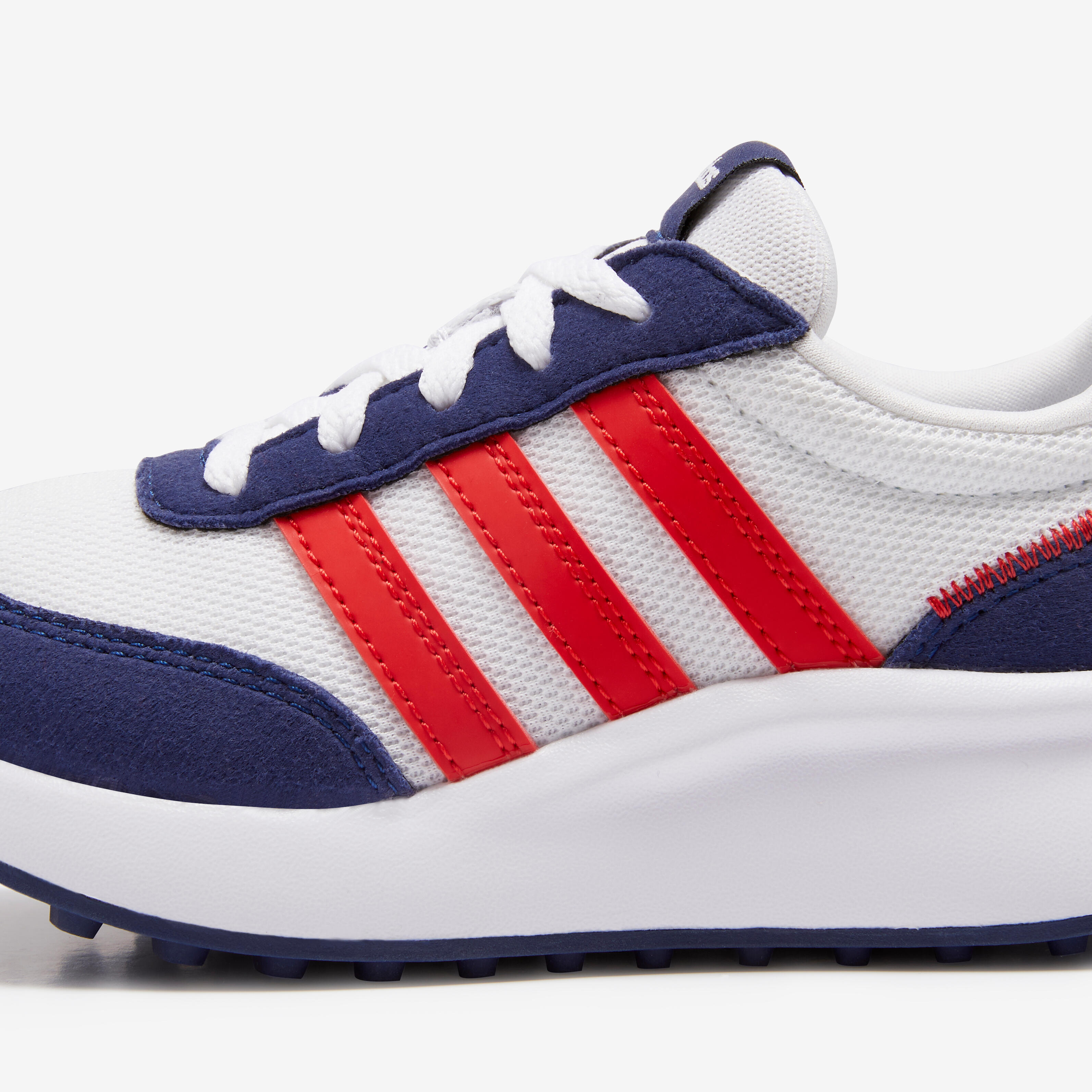 Sneakers met veters voor kinderen Run 70S wit | ADIDAS | Decathlon.nl