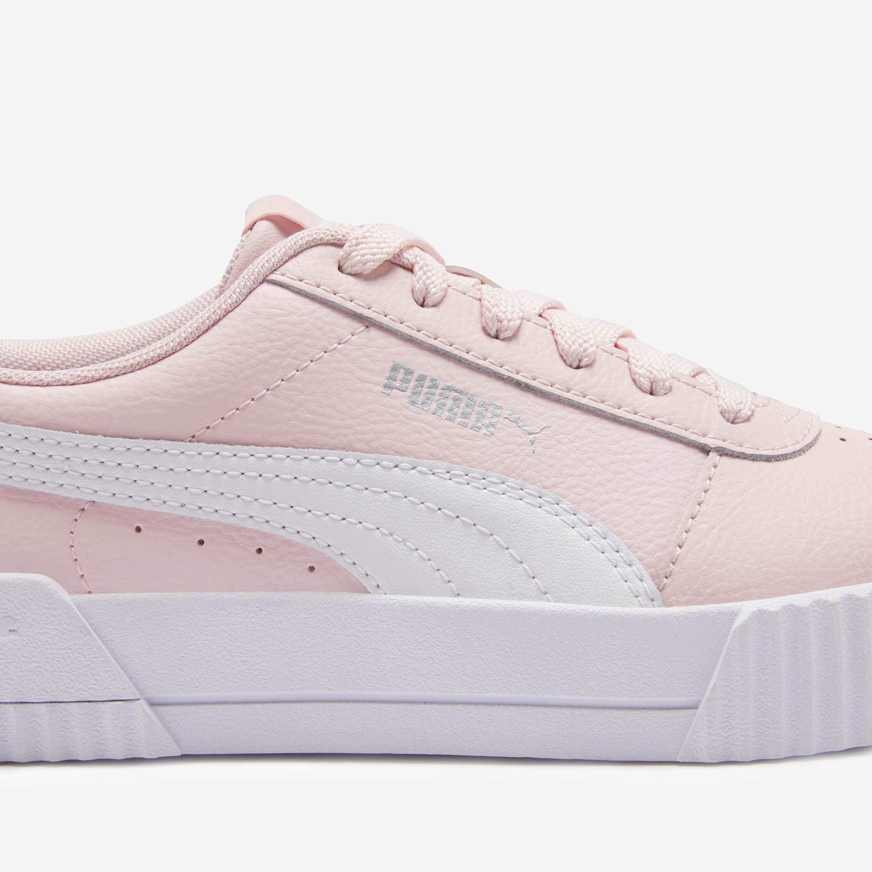 Dětské boty na šněrování Puma Carina růžové 5/6