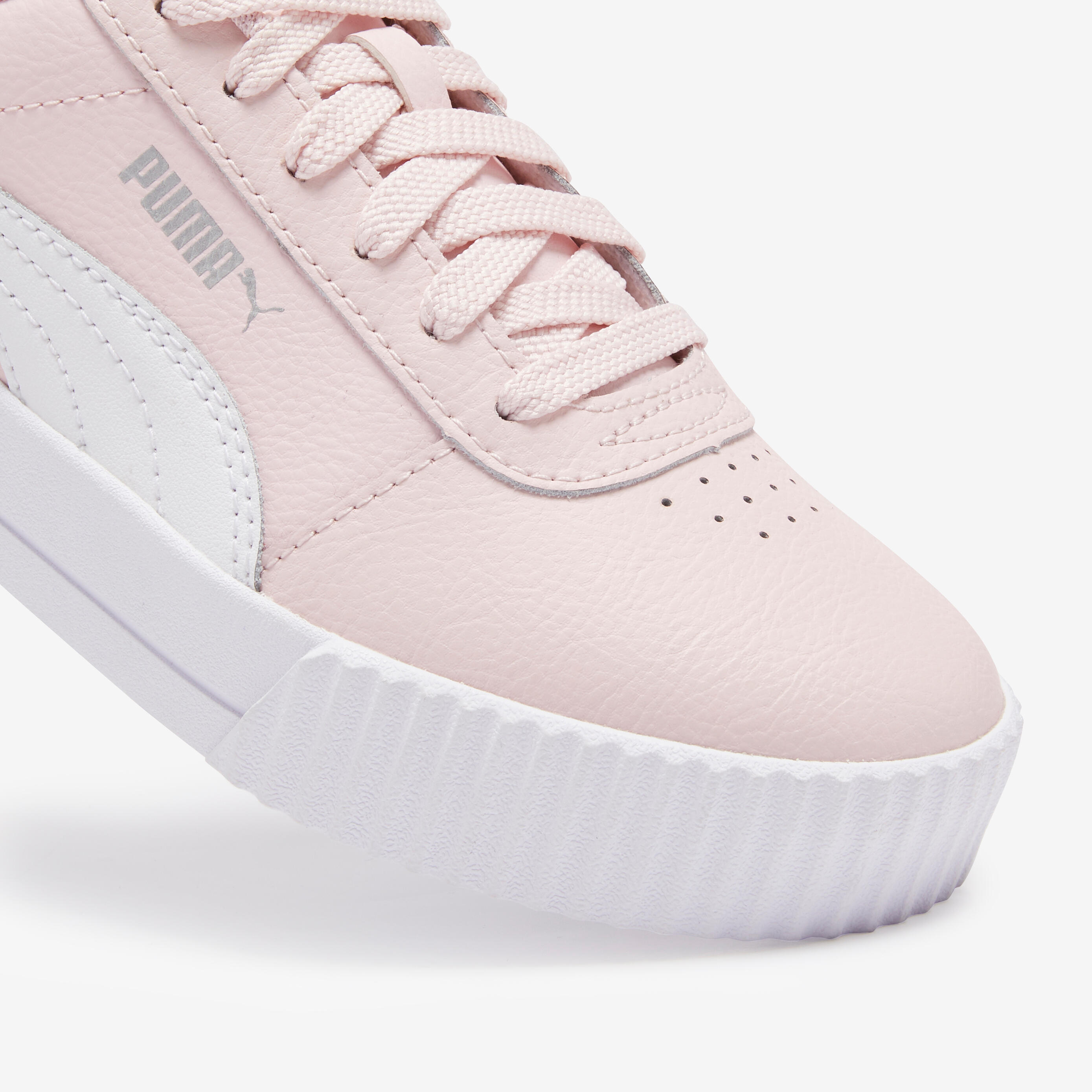 Dětské boty na šněrování Puma Carina růžové 4/6