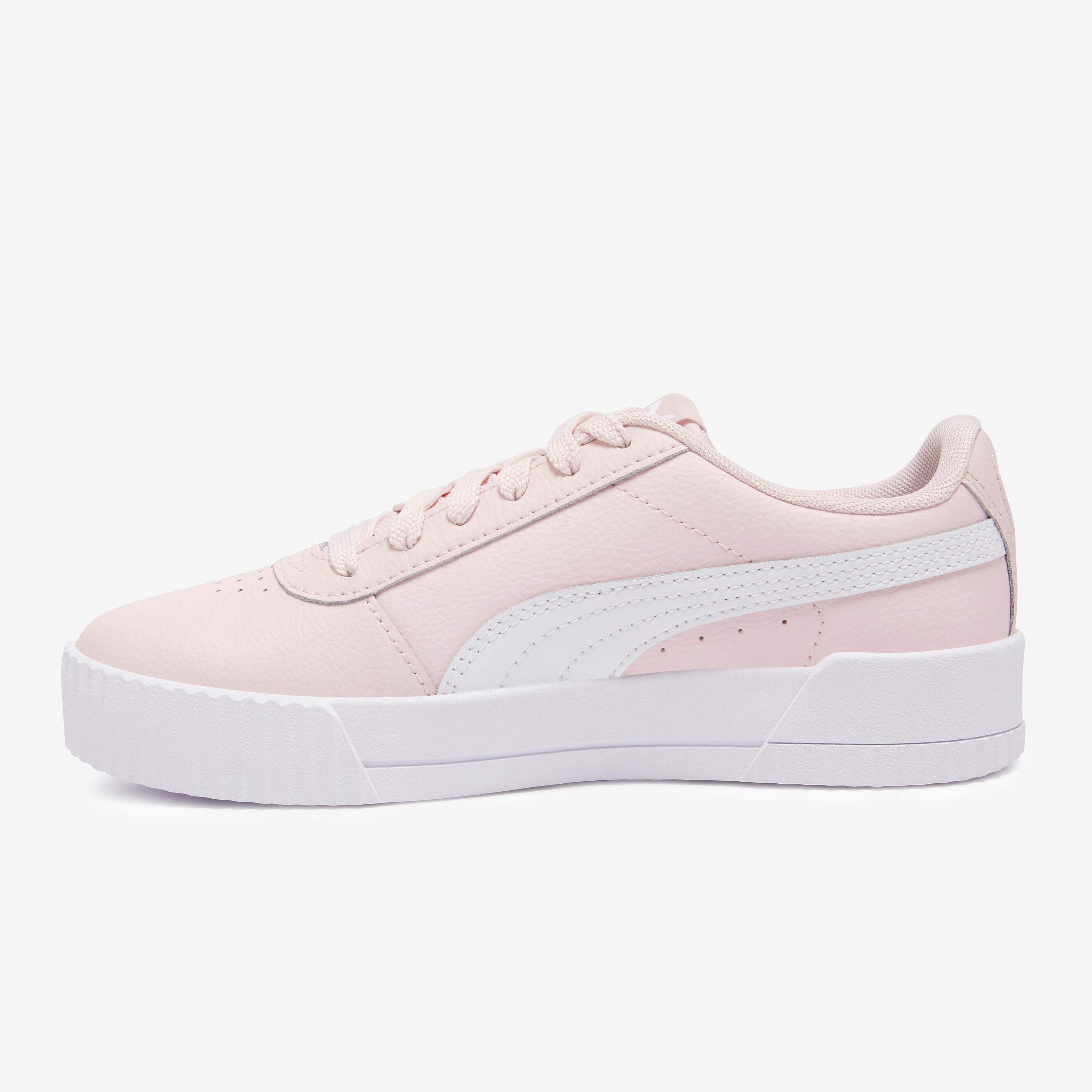 Dětské boty na šněrování Puma Carina růžové 2/6