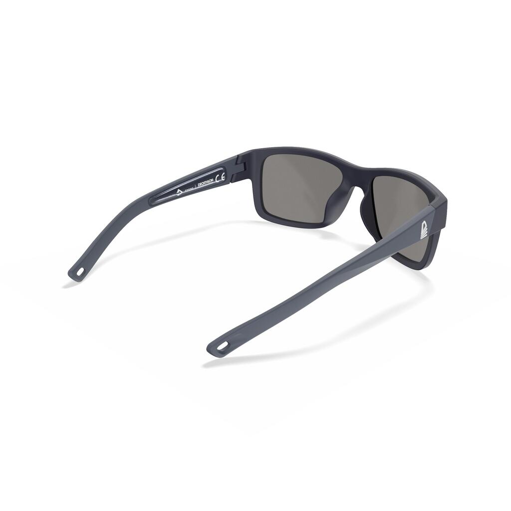 Sonnenbrille Segeln 100 schwimmfähig polarisierend Kat.3 Gr. M blau