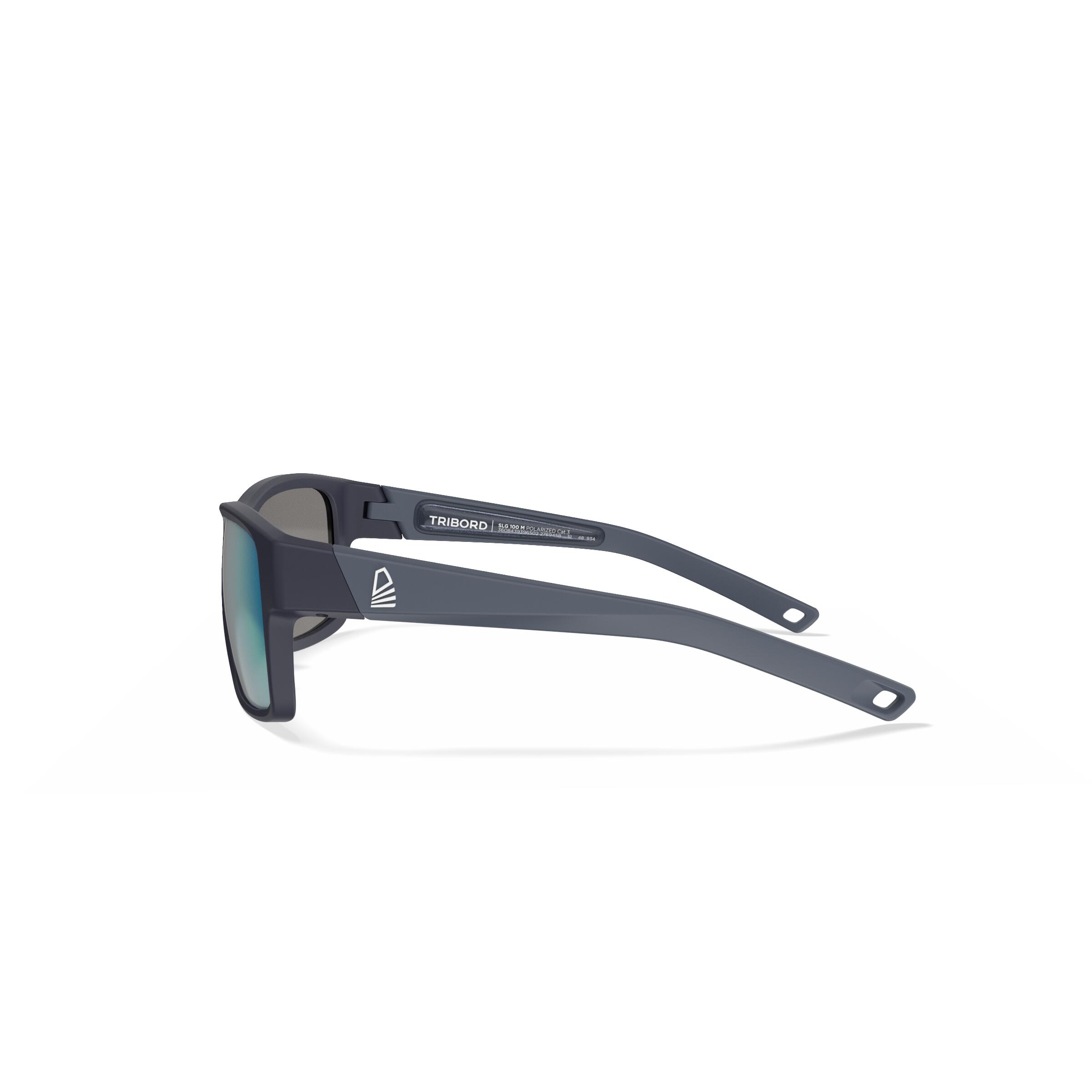 Adult Sailing Floating Polarised Sunglasses 100 Size M - Blue 3/9