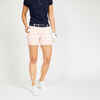 Women's golf cotton chino shorts - MW500 dusty pink