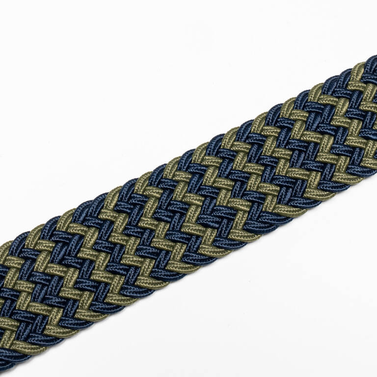 Golf Elastic & Stretchy Belt - Khaki & Navy Blue