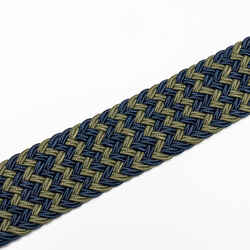 Golf Elastic & Stretchy Belt - Khaki & Navy Blue