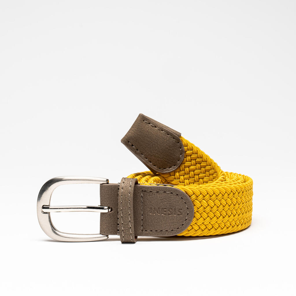 Golf Elastic & Stretchy Belt - Pastel Yellow